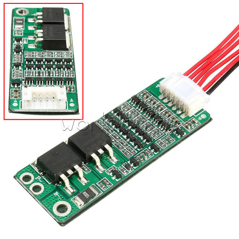 5S Lithium Battery 21V 18V 15A Protection PCB Board & Wires Li-ion Battery Cell