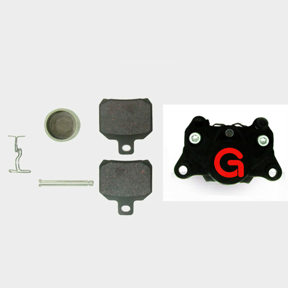 Motorcycle Scooters Brake Calipers 34mm*2 Piston Brake Pads Kit Aluminum Alloy