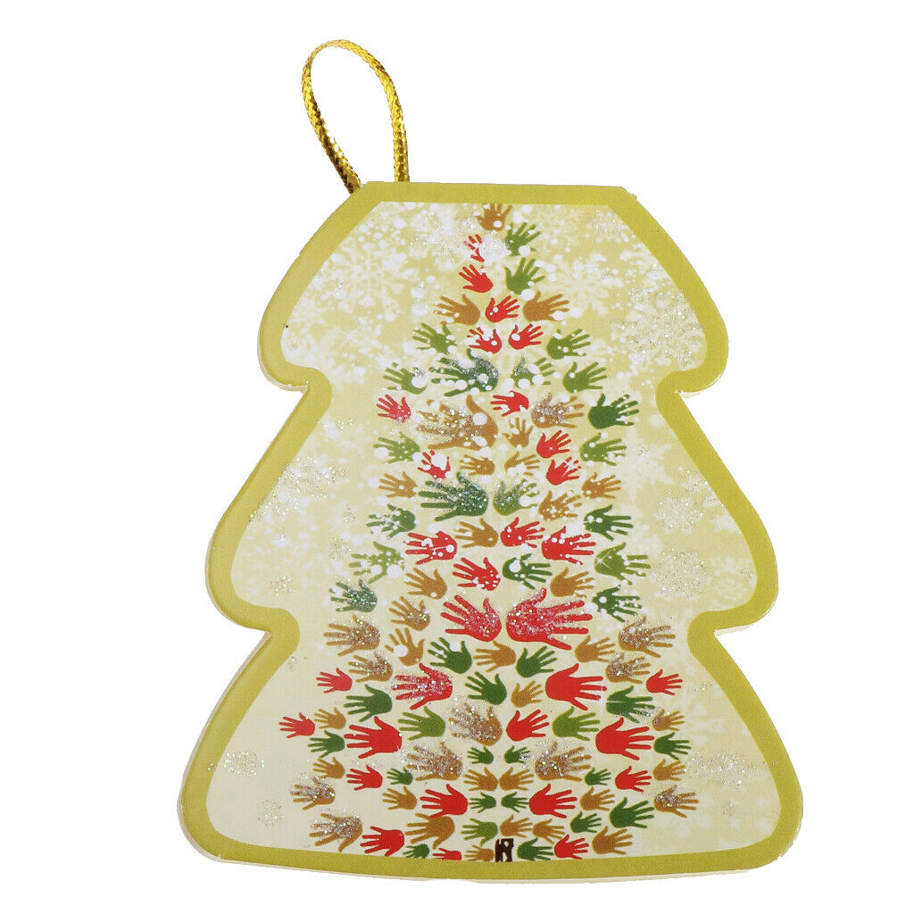 160pcs Christmas Tree Paper Wishes Cards Gift Cards Christmas Hanging Decor