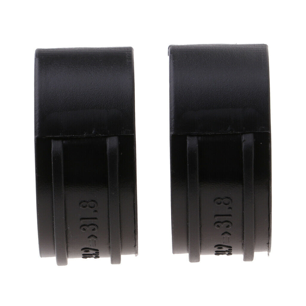 2 Pairs Bike Front Derailleur Clamp Adapter Reducer 34.9mm to 31.8mm Plastic
