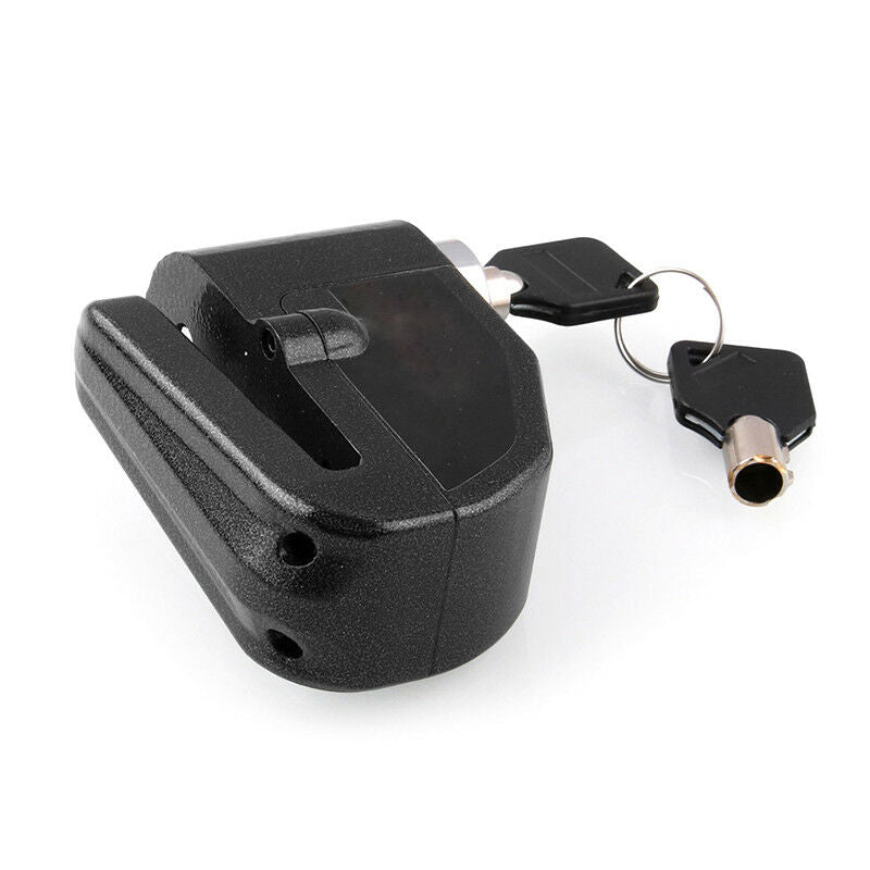 110DB Motorcycle Bicycle ATV Anti-theft Wheel Disc Lock Security Alarm Aluminum