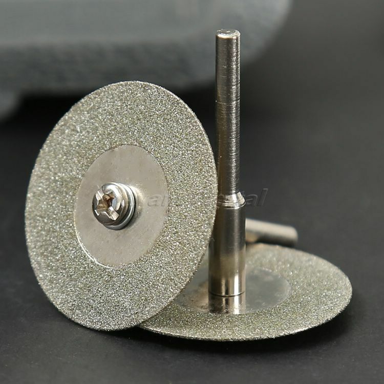 10PCS 30mm Mini Diamond Cut Discs Craft Rotary Tool Arbor Set for Power Drills