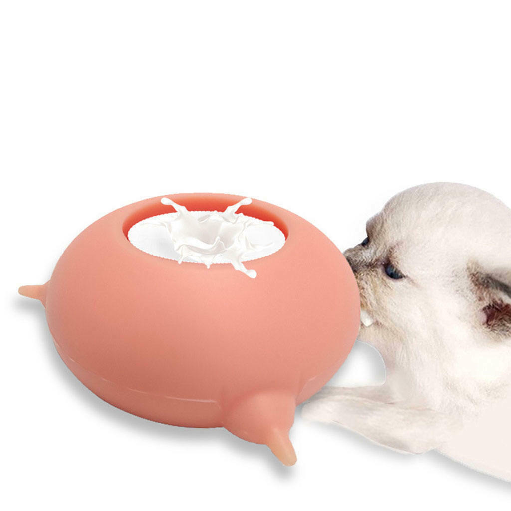 Kitten Puppy Milk Feeder Rabbit Whelping Milk Bowl Feeding Bubble 3 Nipples