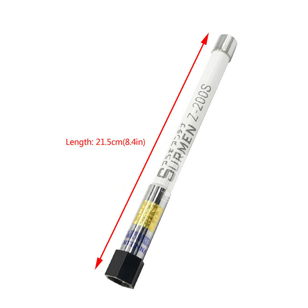 White NEW Mini FRP Mobile Radio Antenna Z-200S 150W High Gain PL259 for KENWOOD