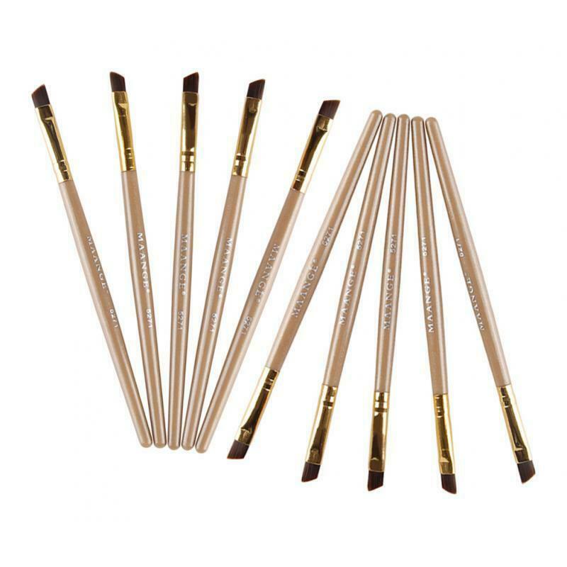 Professional Eyebrow Trimming Brush Plastic Handle Brow Makeup Liner Definer