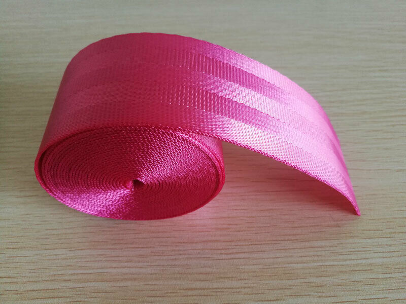 Universal Seat Belts Pink 3.6m Webbing Car Racing Front Safety Retractable Lap