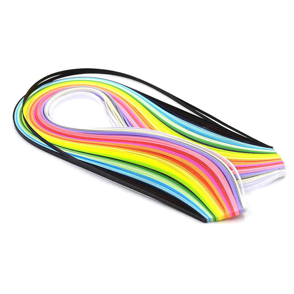 160PCS 3mm Quilling Paper Strip Origami Tool Handmade Scrapbooking DIY Art Craft