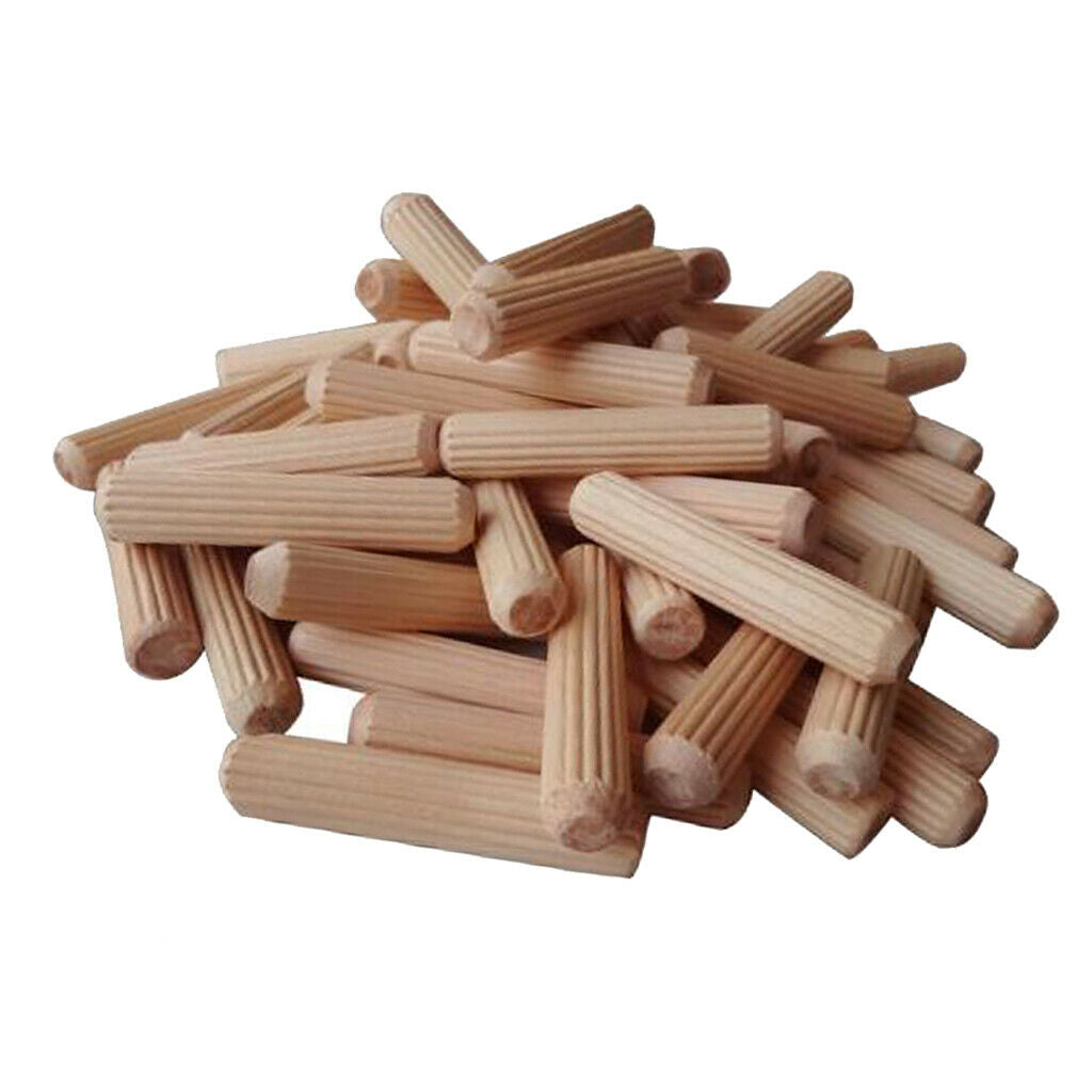 300x Wooden Dowel Rods Untreated Hardwood Rod for Woodworking