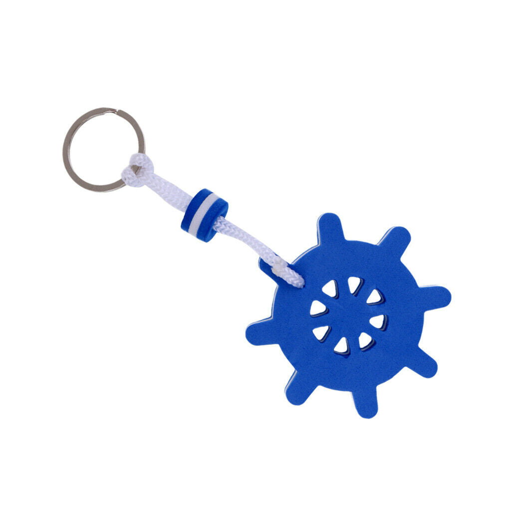 2 Pieces Yacht Boating Nautical Floating Keychain Keyring Key Ring Key Holder-