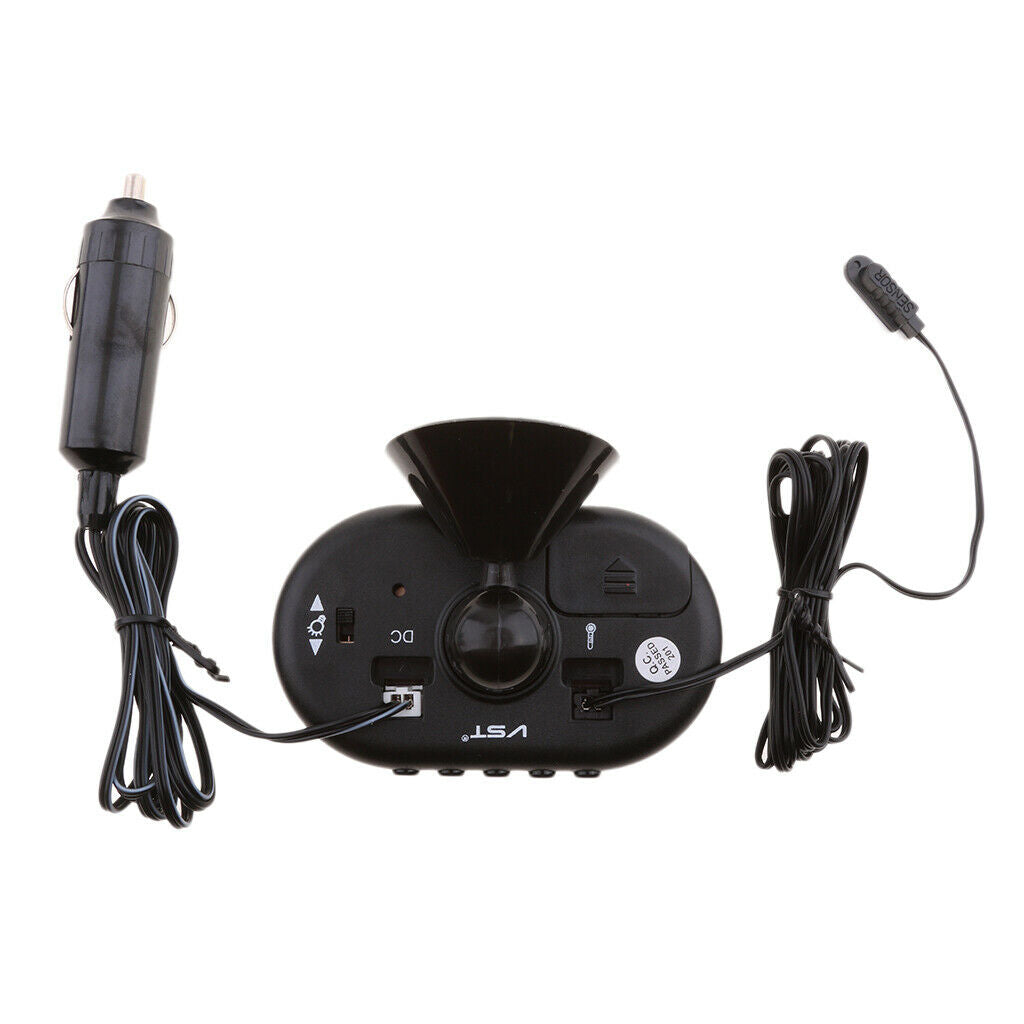 Simple Car Vent Clock Date Voltage Temperature Display With Battery
