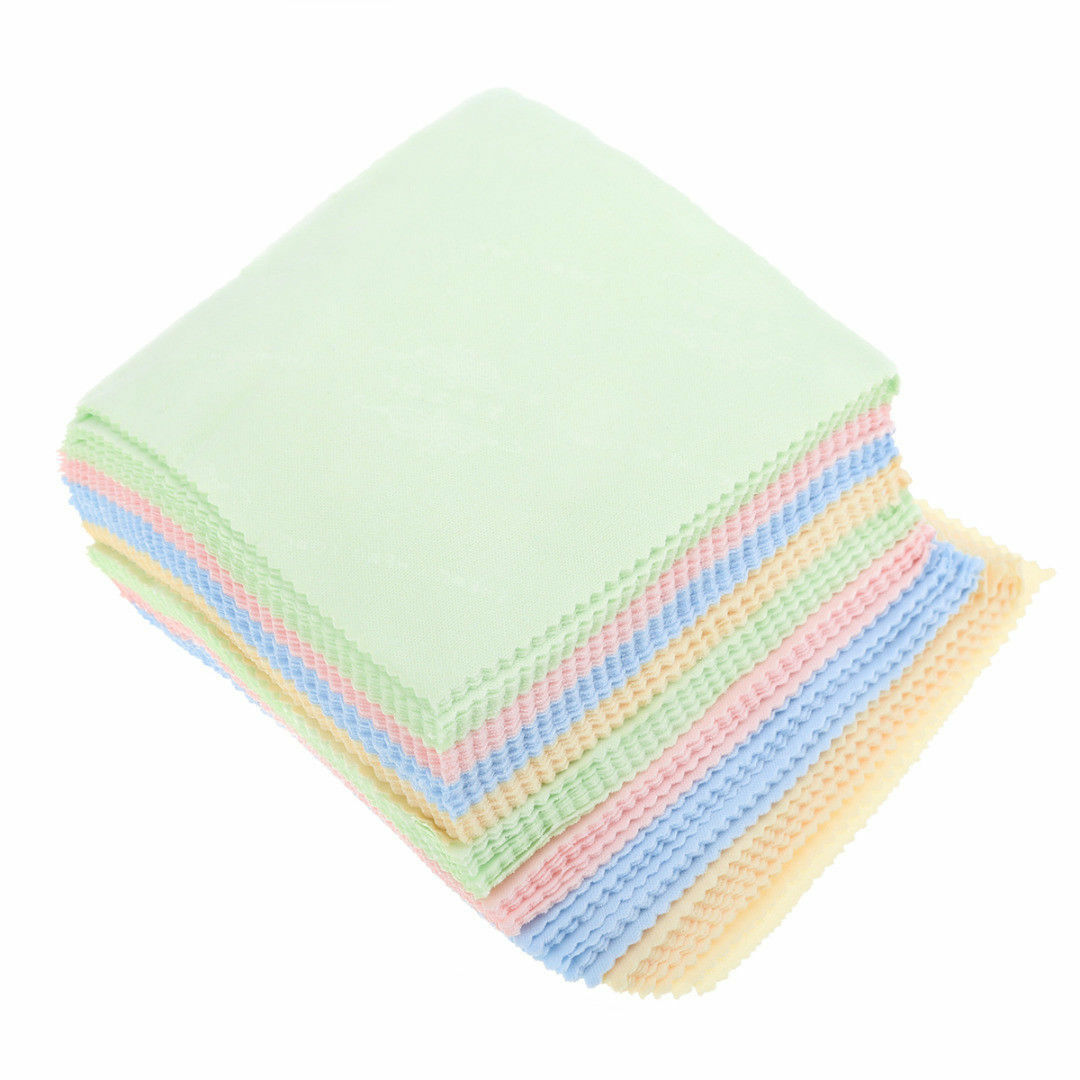 100x Microfiber Cleaner Cleaning Cloth For Phone Screen Camera Lens Eye Glasses