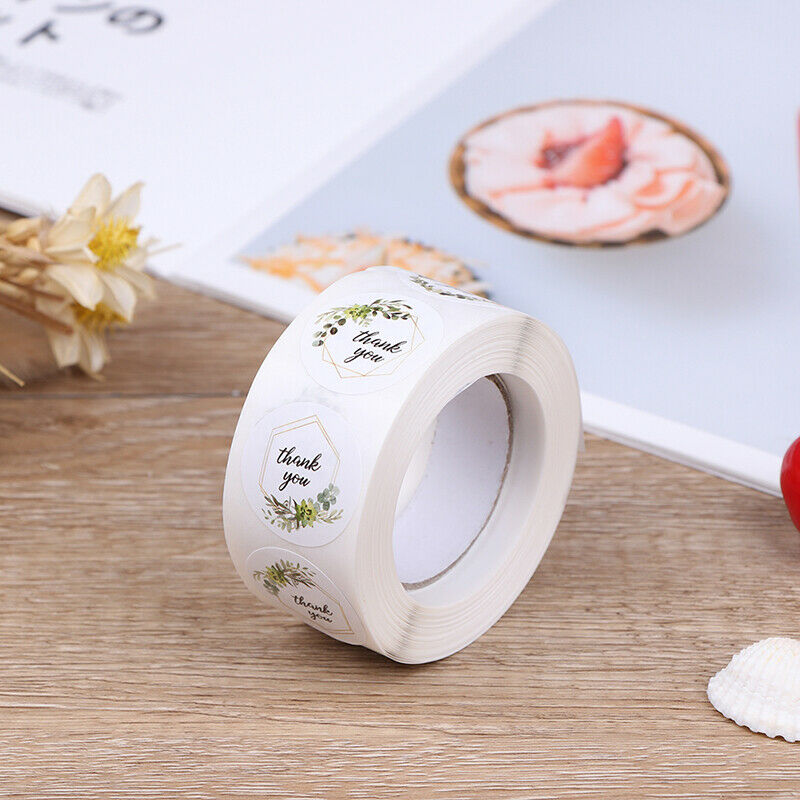 500pcs/roll Thank You Stickers for seal label Sealing decoration Stick.l8