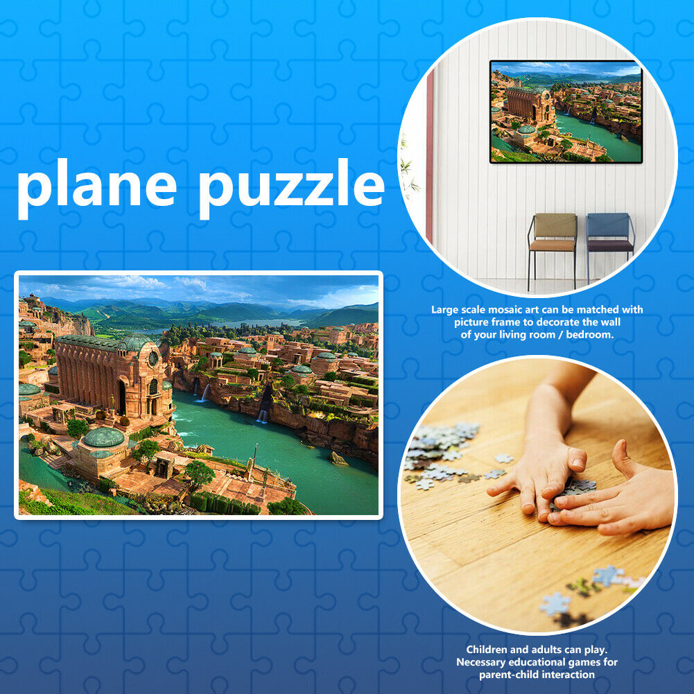 1000pcs DIY Paper Jigsaw Emerald City Puzzle Toys Educational Picture Decor @