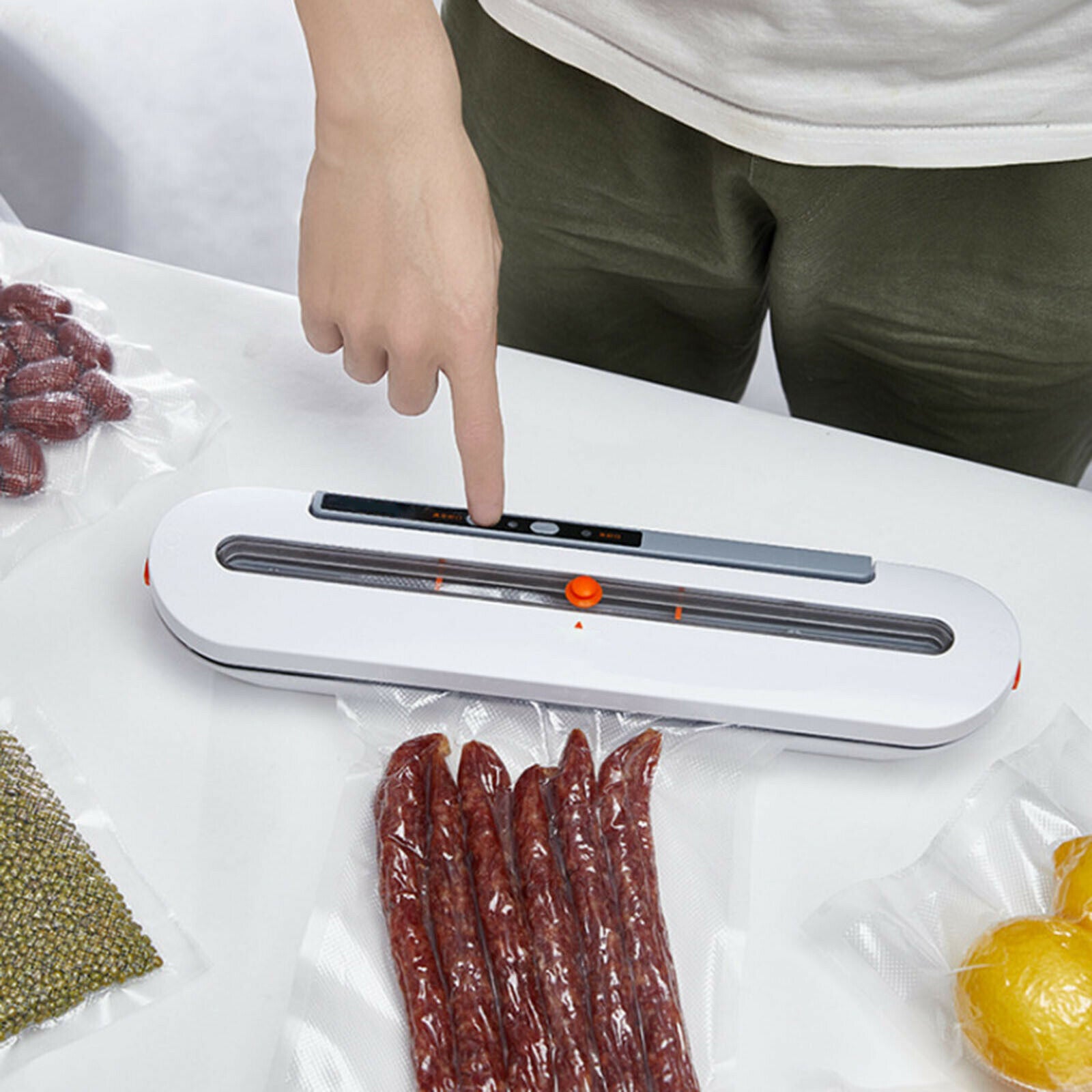 Electric Food Vacuum Sealer Machine with US Plug With 10pcs Food Saver Bags