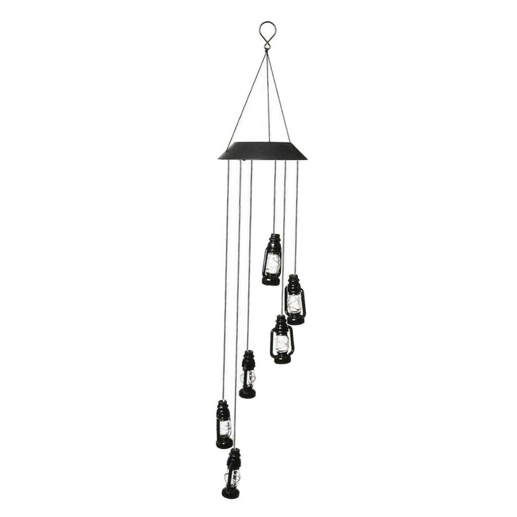Solar Powered Colour Changing Led Wind Chimes Garden Pathway Decor Gift