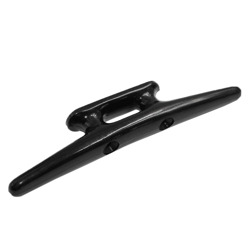 8" Black Nylon Closed Base Marine Boat & Dock 8 inch Cleat