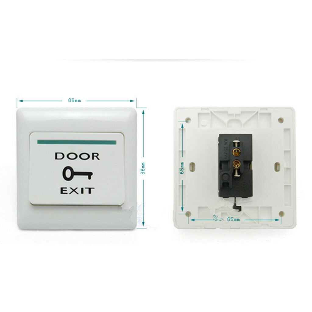 2Pcs Electric Lock Exit Push Release Button Switch For Door Access Control