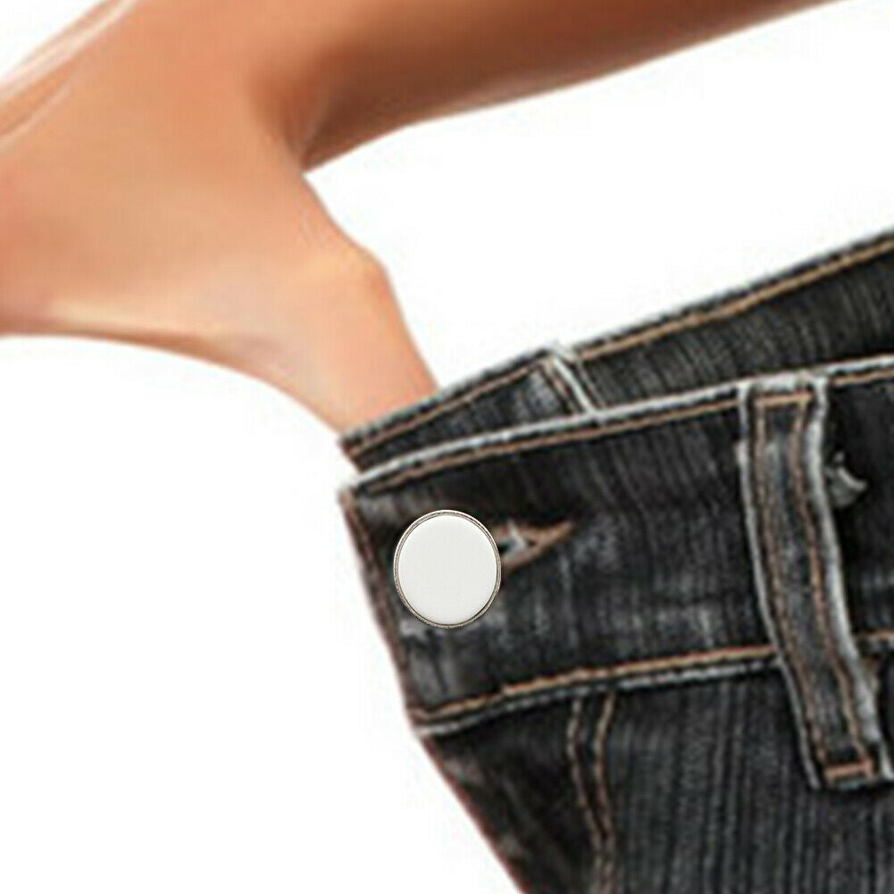 12pcs Button for Jeans,Metal Steel 17mm No-Sew Jean Buttons Replacement Kit @