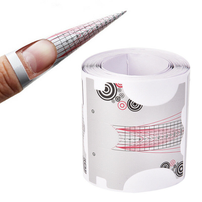 100X Nail Forms Acrylic UV Gel Tip Nails Extension Nail Art Tools Nail StickerDD