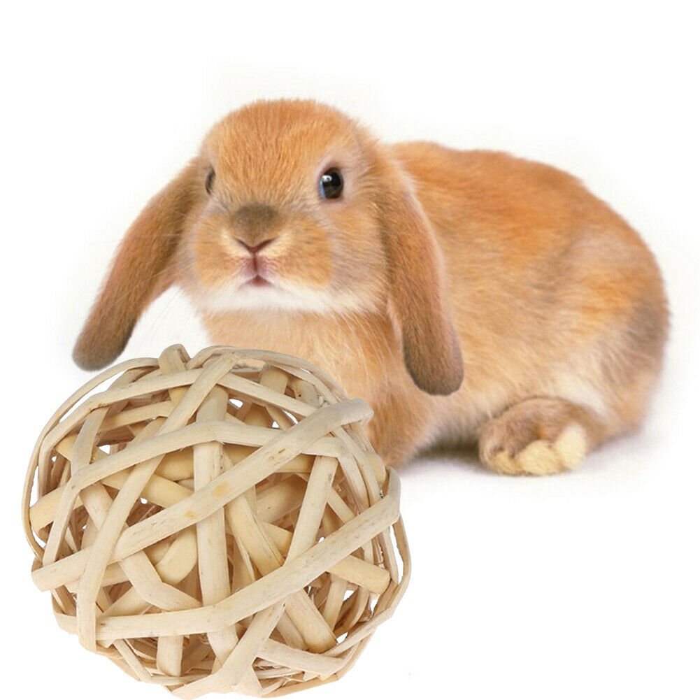 4pcs Hamster Rabbit Chewing Grass Ball Small Pet Teeth Clean Molar Ball Set