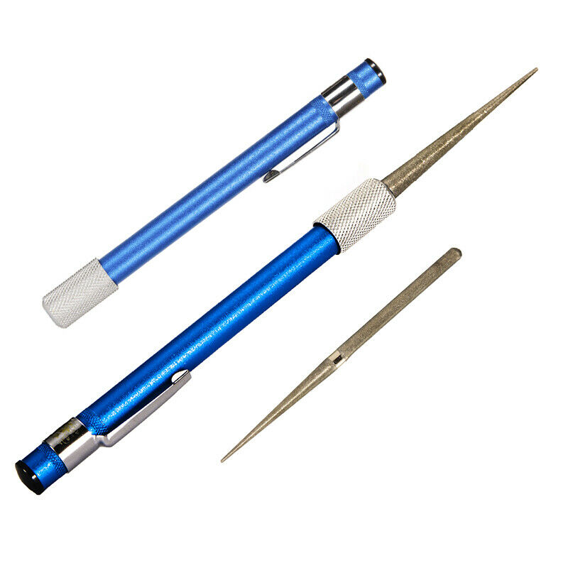 Portable Diamond Sharpening Steel Rod Fishing Tool Pen Stick Sharpener Po.l8