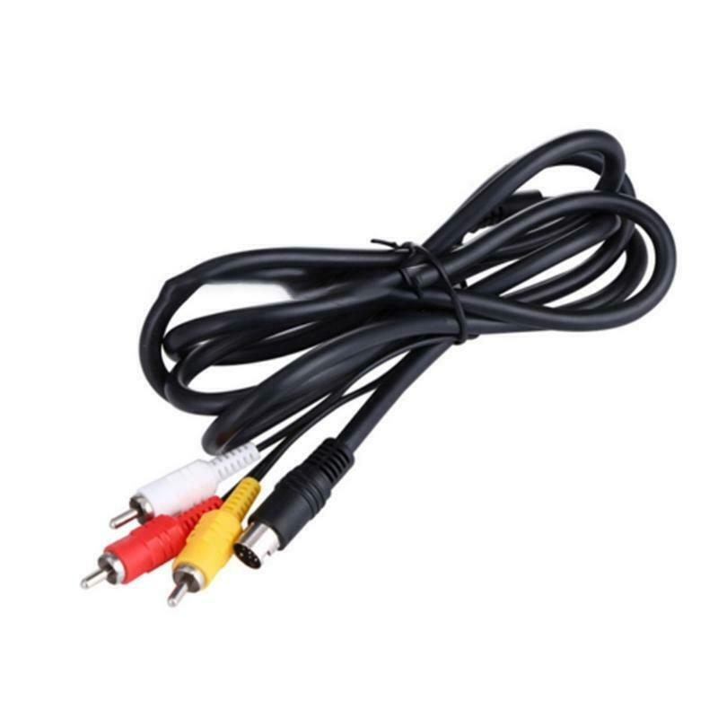 1.8m 9Pin Audio Video AV Cable A/V 3RCA Connect Cord Wire for Sega Genesis 2 3