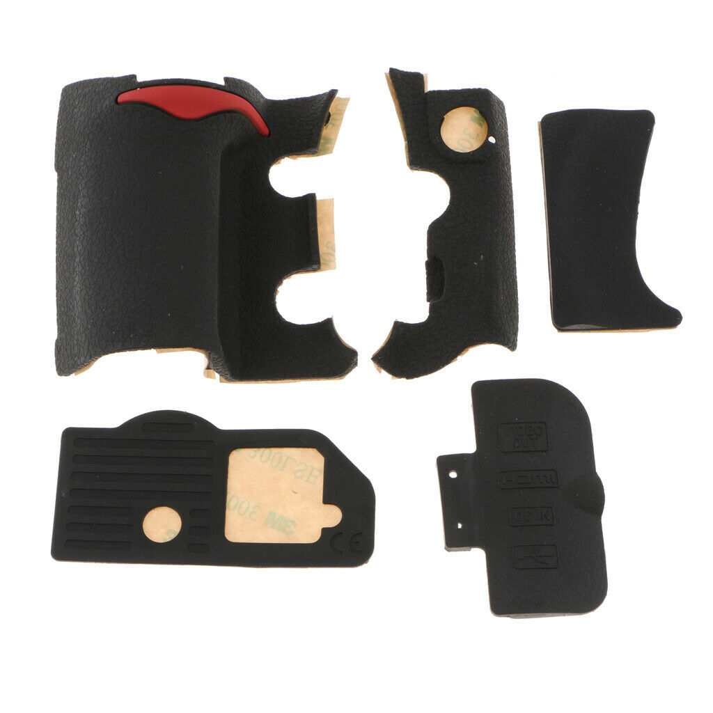 5 Pieces Repair Part for   D300 Left Bottom USB Grip Rubber Unit + Tape