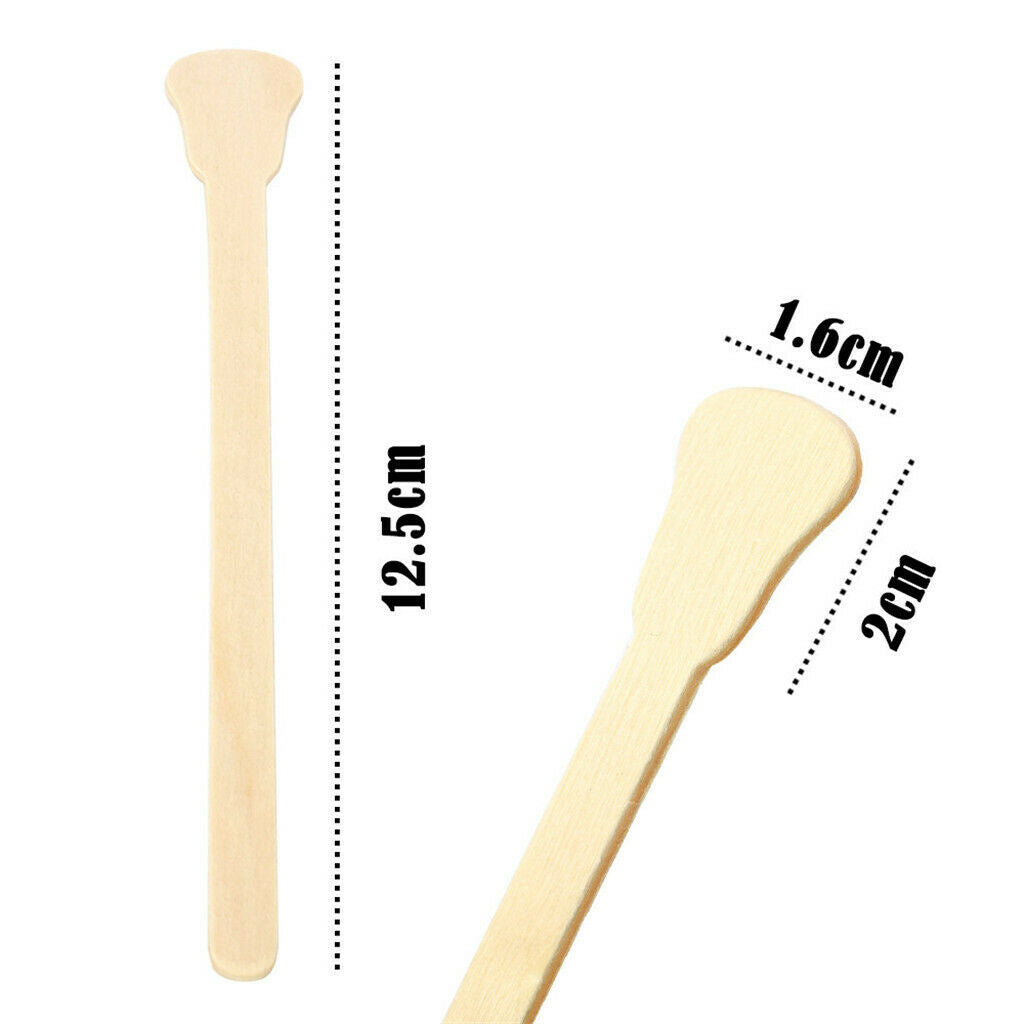 100g Hard Wax Beans Painless Hair Removal Arm Bikini Body Waxing + Spatulas
