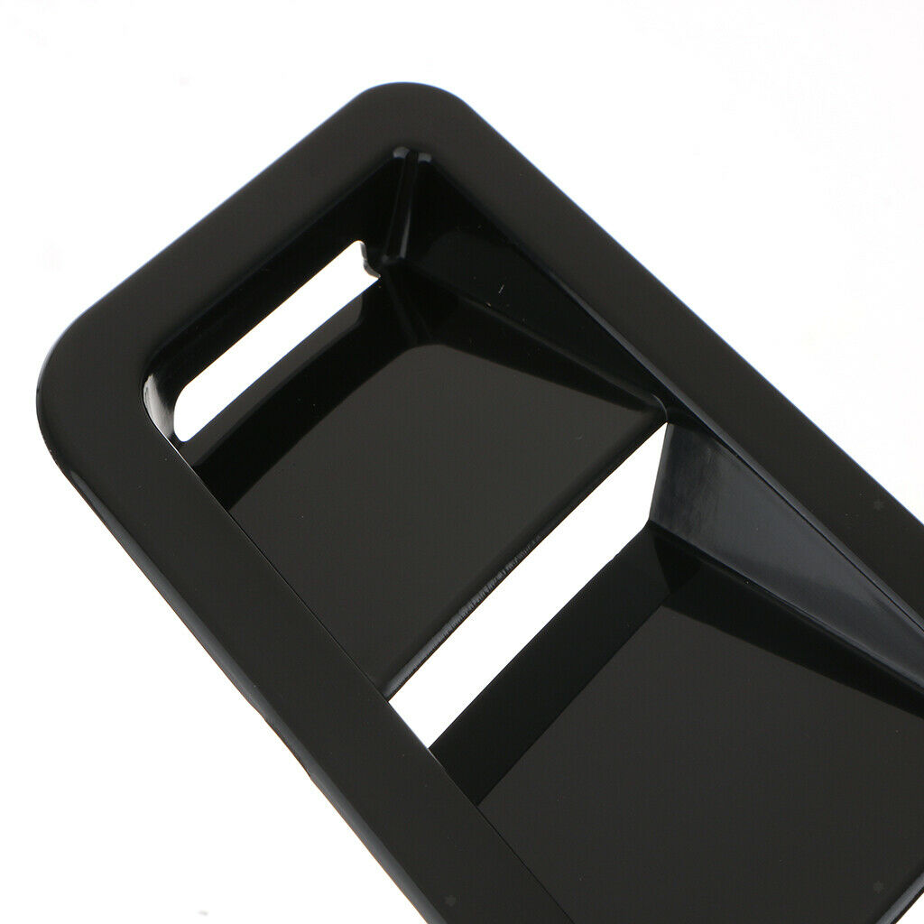 2PCS 44x13cm Car Universal Matte Black Hood Vent Louver Cooling Panel Solid