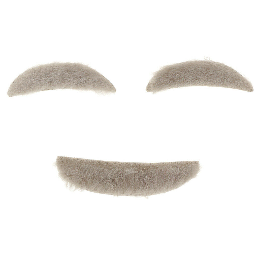 Self-adhesive eyebrows and mustache for carnival party