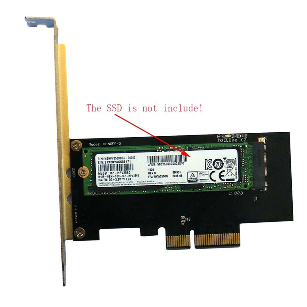 NVMe AHCI PCIe x4 M.2 NGFF SSD to PCIE 3.0 x4 converter adapter c JRBDAU