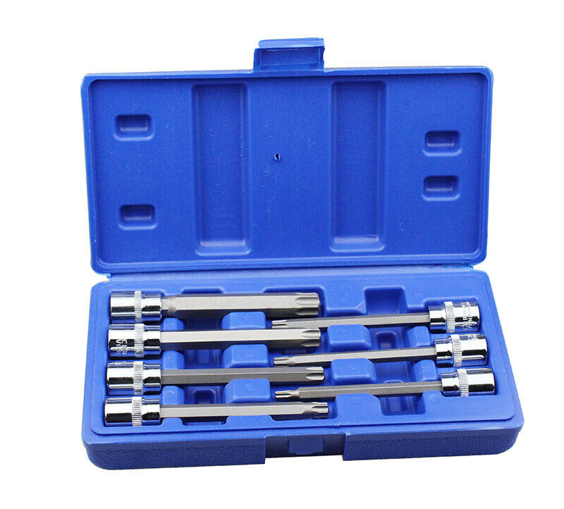 3/8" M4 - M10 7Pcs Set Drive Extra Male Spline Bit Triple Square Sockets