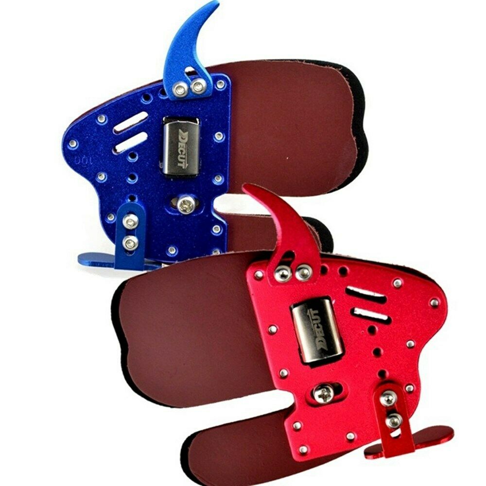 Archery Finger Tab Guard Bow Protector Gear Leather Adjustable AF6