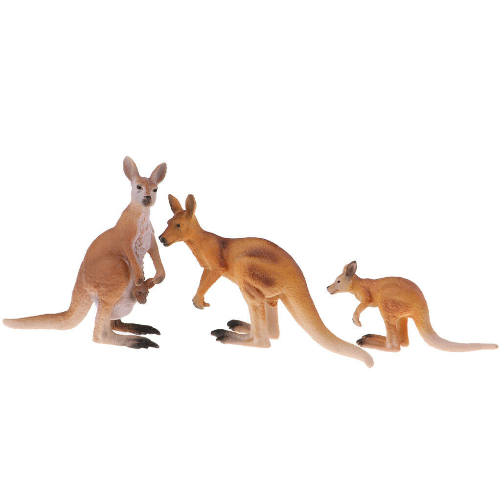 3 Pieces Wild Animals Figures -