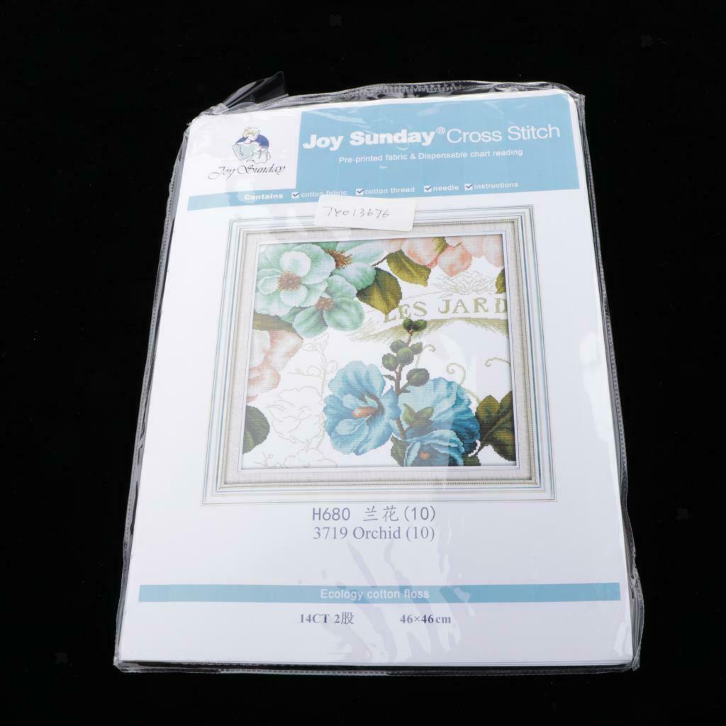 Beautiful Flower Stamped Cross Stitch Kits Preprinted Cross Stitch Kit for