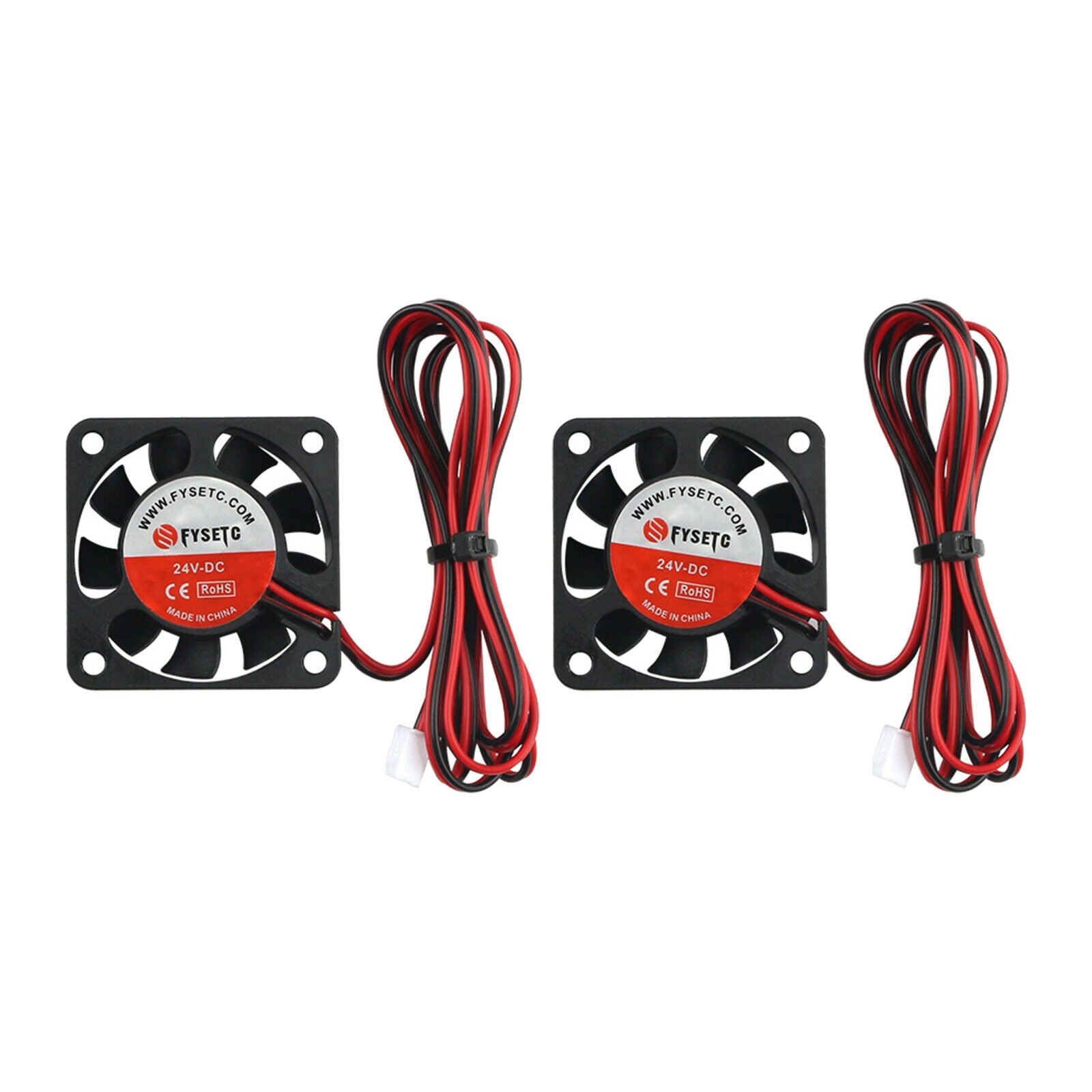 2Pcs 40mm Fan 24V 4010 0.08A Hydraulic Bearing 40x40x10mm Silent High Speed