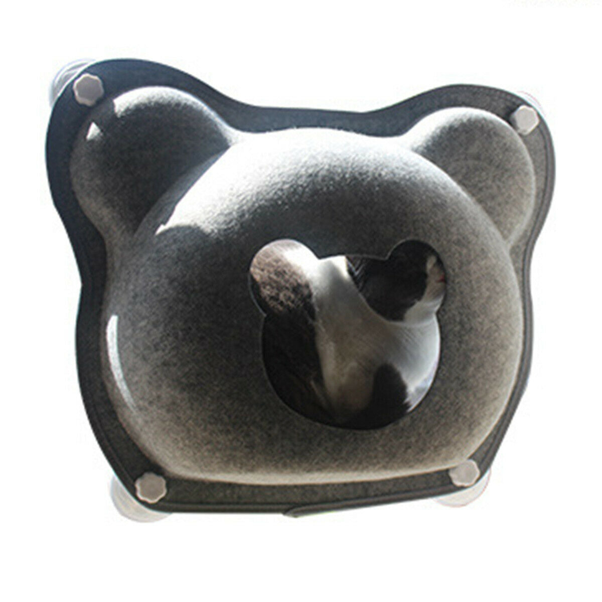 Sunshine Window Mounted Kitten Hammock Basking Bed Bear Shape Cat House