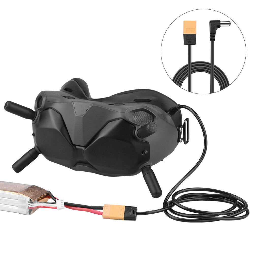 XT60 plug  power supply cable for DJI FPV Goggles V2