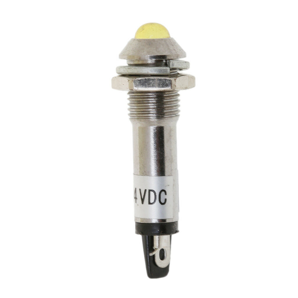 3 Sets of 10pcs LED 8mm Car Panel Indicator Light Lamp 24V Green Red Yellow