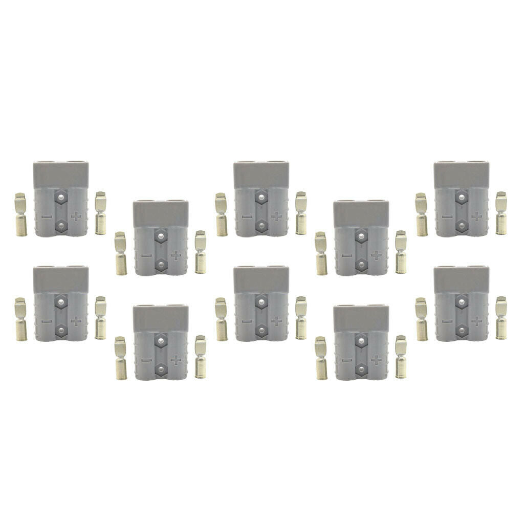 10 Pieces Battery Connector 600V 50A Double Poles for Anderson Car Van