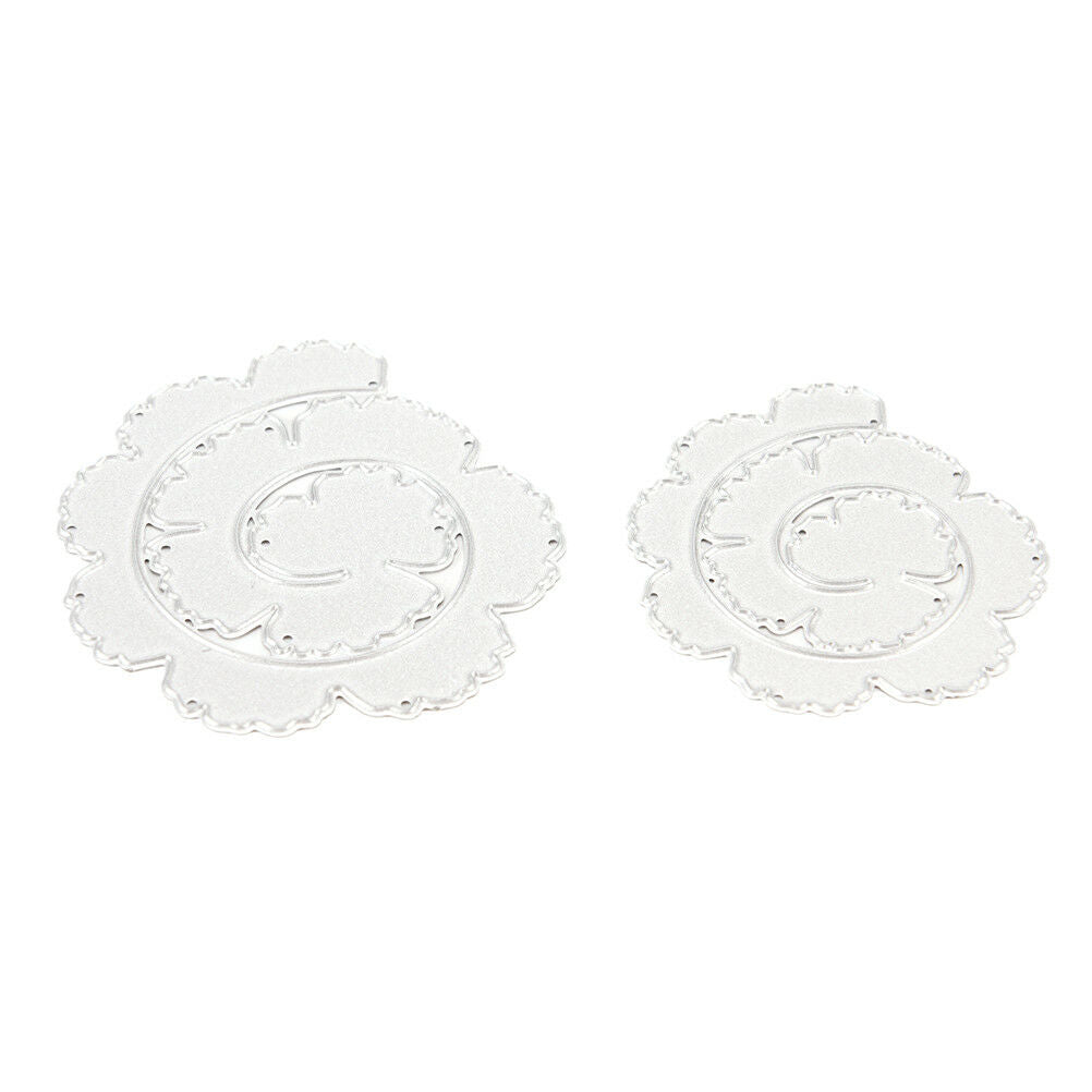 Twin flower Metal DIY Cut Dies Stencil Scrapbook Album Paper Card Emboss C.l8