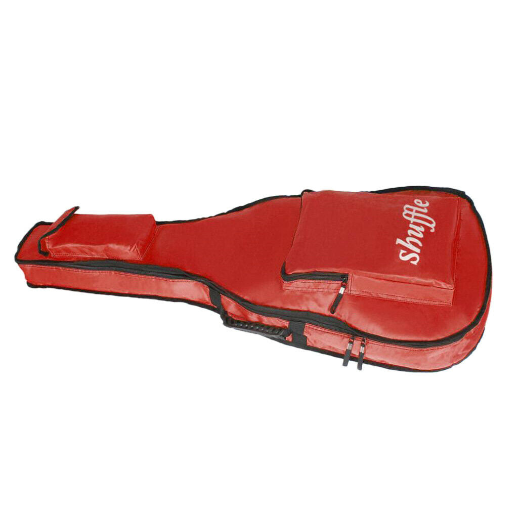 Shuffle 41'' Plus Cotton Guitar Bag Waterproof Case Padded Carry Bag red