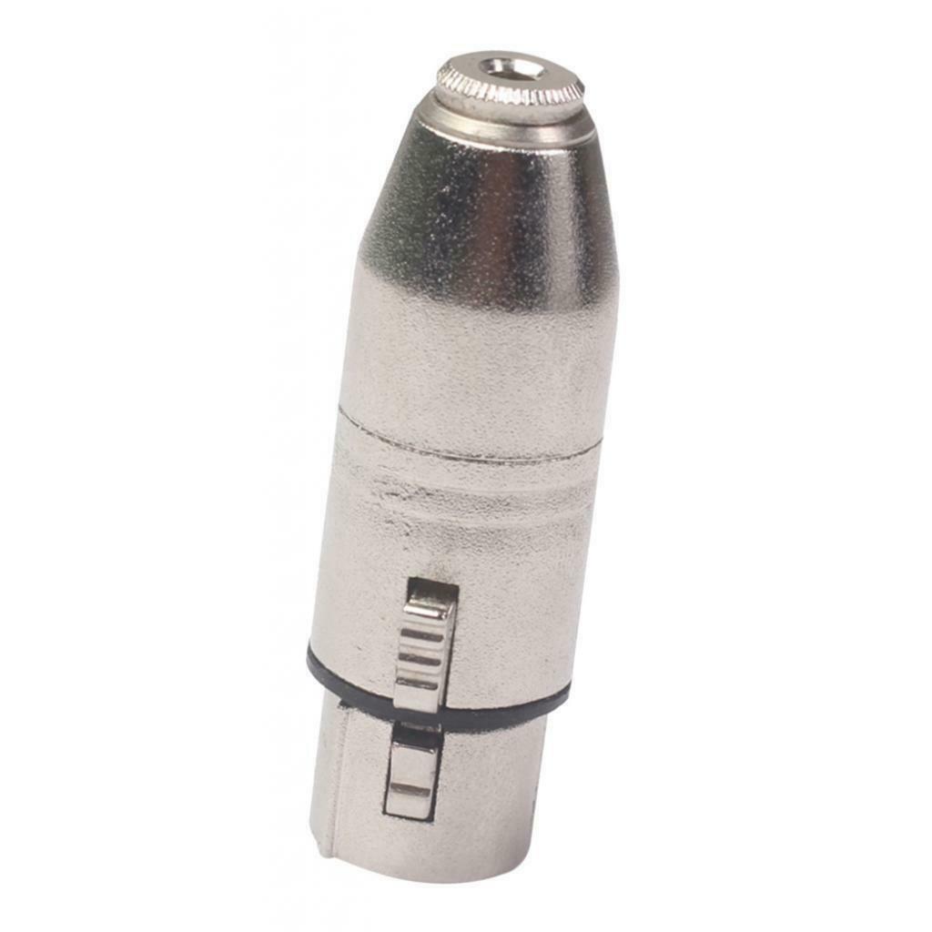 1 Packs Alloy 3.5mm 3 Pins Female to Female Plug Converters SA533 57x16mm