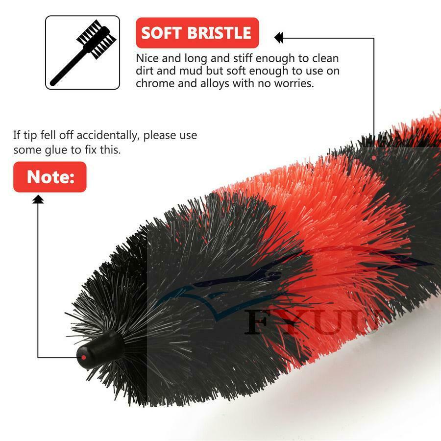 6Pcs Car Wheel Brush Rim Tire Detailing Auto Care Exhaust Tip Motorcycles Brush