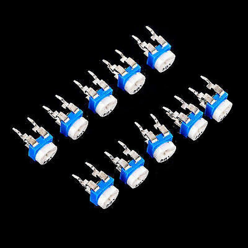 10Values 100ohm~1Mohm Potentiometer Variable Resistors Assortment Kit 100PCS