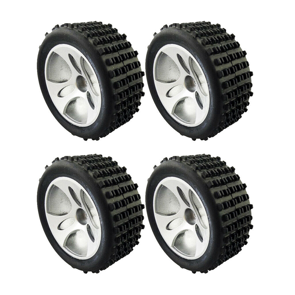 4X A959-01 Wheel Tire Tyres for Wltoys A959 1/18 Scale Remote Control Car Truck