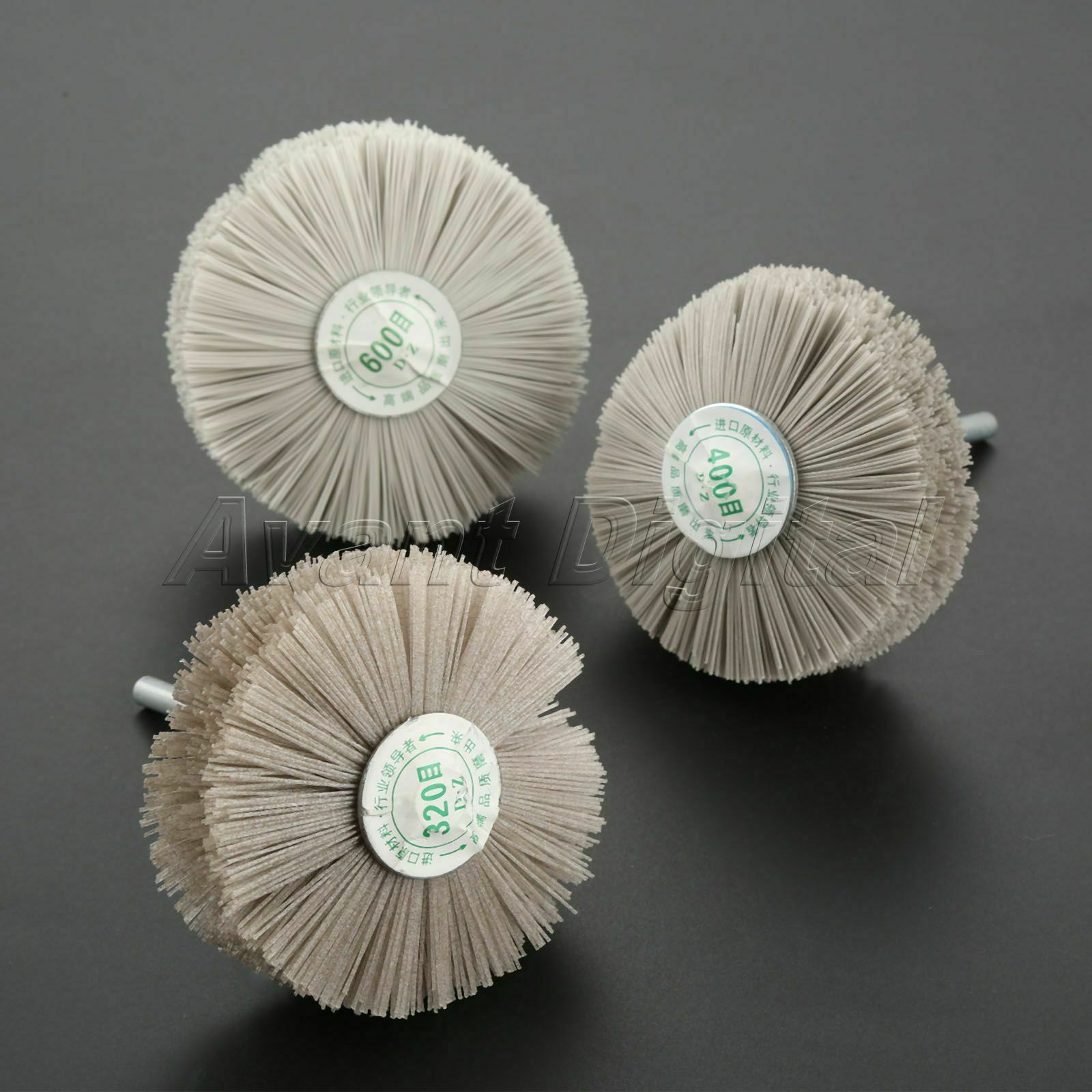 Cleaning Wood Jade Jewelry Polishing Wheel Brush Rotary Tool 320# 400# 600# Grit