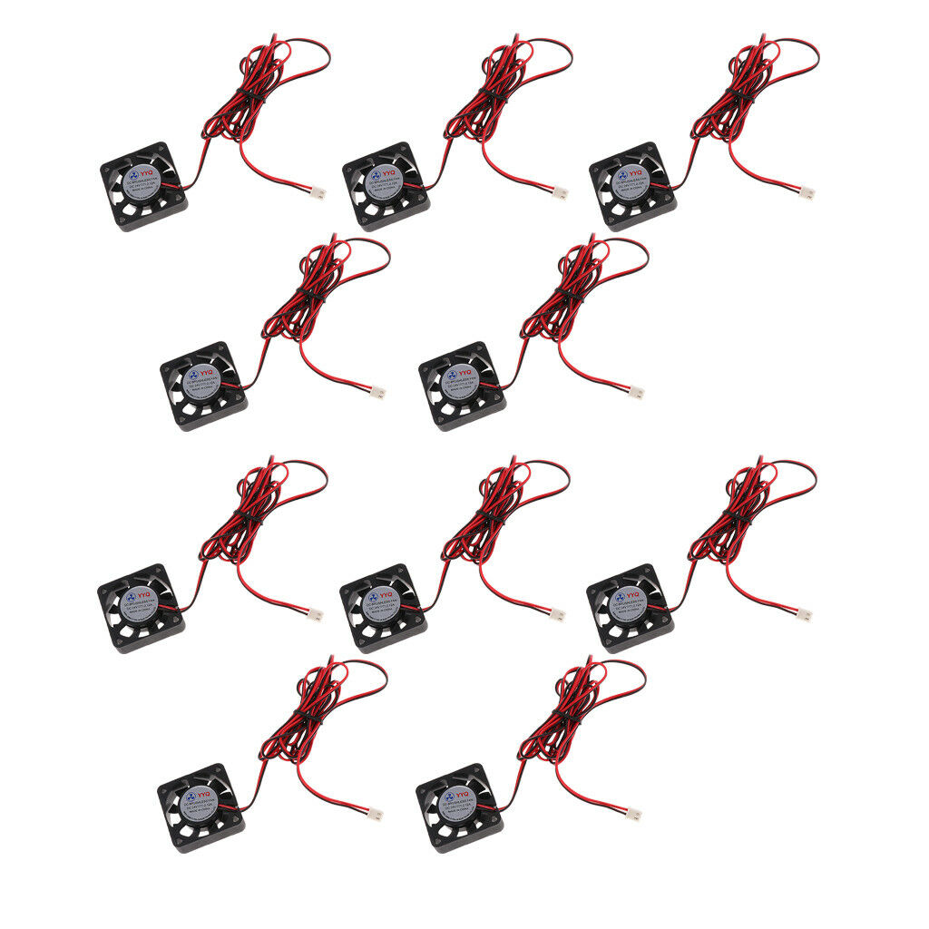 10pcs Cooler PC Case Fan 4cm 24V Cooler Ultra Quiet DC Brushless Cooling Fan
