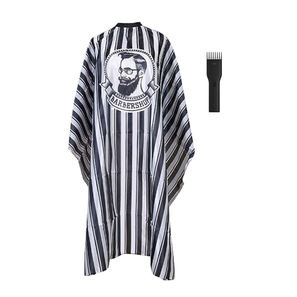 Household Hair Trimmer Hair Shaver Razor Cutter Tool w/ Hair Cut Cape Gown