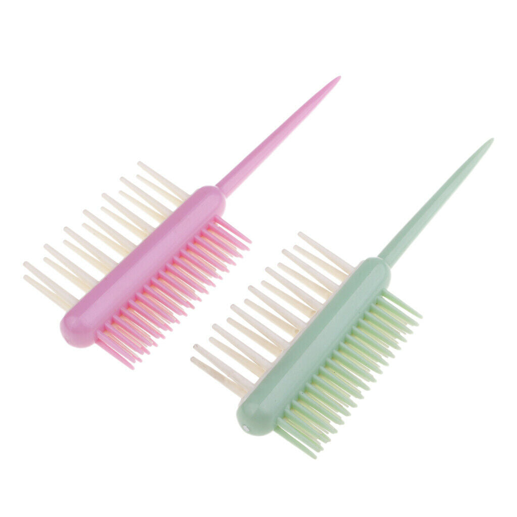 2pcs Multipurpose 2 Sided Hair Comb  Hair   Brush Coloring Tools